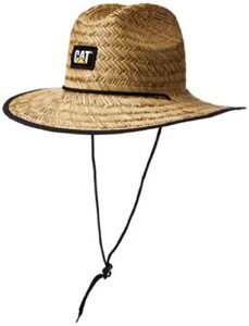 caterpillar men's cat straw hat, os