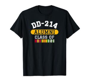 dd-214 alumni class of vietnam veteran pride t-shirt