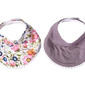 Copper Pearl Baby Bandana Drool Bibs for Drooling and Teething 2-Pack Fashion Bibs Gift Set For Girls “Isabella