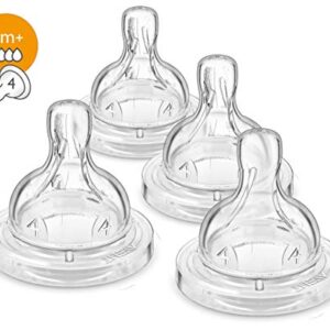 Philips Avent Anti-colic Baby Bottle Fast Flow Nipple, 4pk, Flow 4, SCF424/47