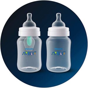 Philips Avent Anti-colic Baby Bottle Newborn Flow, Pack of 4, Flow 1, SCF421/47