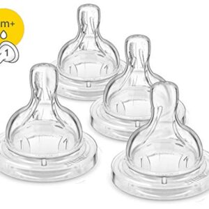 Philips Avent Anti-colic Baby Bottle Newborn Flow, Pack of 4, Flow 1, SCF421/47