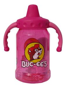 buc-ee's spill proof sippy cup with handles, bpa-free, 12 ounces - pink