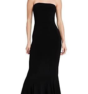 Norma Kamali Women's Strapless Fishtail Gown, Black, L