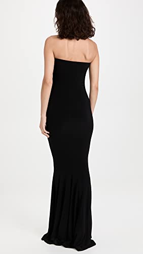 Norma Kamali Women's Strapless Fishtail Gown, Black, L