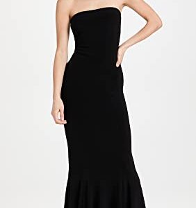 Norma Kamali Women's Strapless Fishtail Gown, Black, L