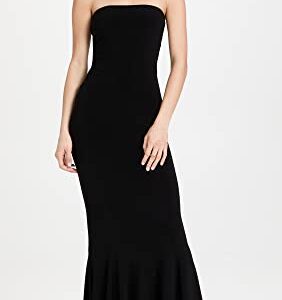 Norma Kamali Women's Strapless Fishtail Gown, Black, L