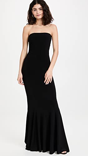 Norma Kamali Women's Strapless Fishtail Gown, Black, L