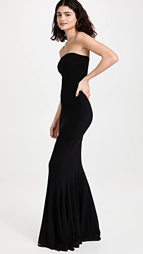 Norma Kamali Women's Strapless Fishtail Gown, Black, L