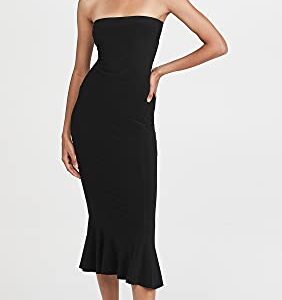 Norma Kamali Women's Strapless Fishtail Dress, Black, S