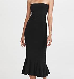 Norma Kamali Women's Strapless Fishtail Dress, Black, S