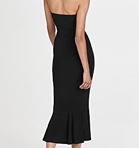 Norma Kamali Women's Strapless Fishtail Dress, Black, S