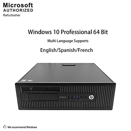 HP EliteDesk 800 G1 SFF High Performance Business Desktop Computer, Intel Quad Core i5-4590 upto 3.7GHz, 16GB RAM, 1TB HDD, 256GB SSD (boot), DVD, WiFi, Windows 10 Professional (Renewed)