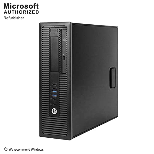 HP EliteDesk 800 G1 SFF High Performance Business Desktop Computer, Intel Quad Core i5-4590 upto 3.7GHz, 16GB RAM, 1TB HDD, 256GB SSD (boot), DVD, WiFi, Windows 10 Professional (Renewed)