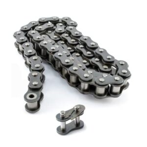 pgn #40 roller chain - 3 feet + free connecting link - carbon steel chains for bycicles, mini bikes, motorcycles, go-karts, home and industrial machinery - 71 links