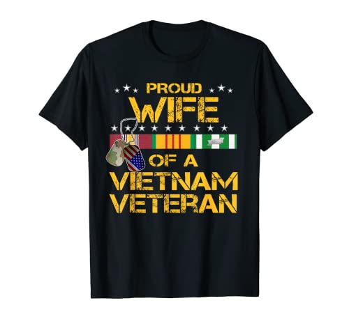 Proud Wife Of A Vietnam Veteran My Husband Is A Hero T-shirt T-Shirt