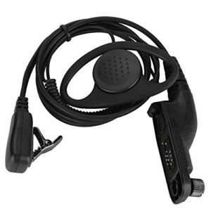 sonew d type hanger headset with ptt mic witn mic 2 pin earpiece headset compatible with motorola xpr-6300/6350/6550/6580/7550/p8200 8268d