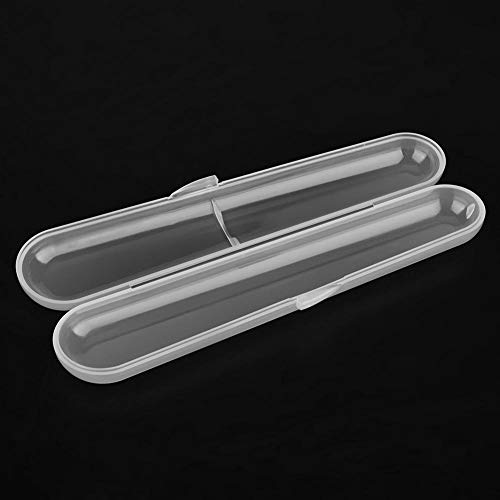 Food Grade Single Storage Box, Baby Silicone Spoon Transparent Life Children Stainless Cutlery Set Spoon Portable Travel Tableware Case