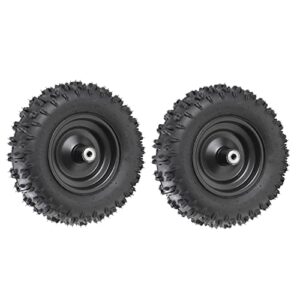 zxtdr 2pcs 4.10-6 front tubeless tire with rim and 6001zz bearings for scooter quad bikes 4 wheelers go kart atv