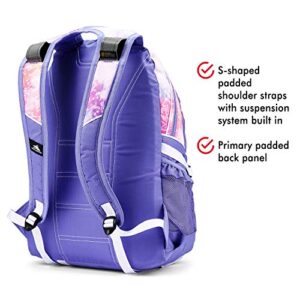 High Sierra Loop Backpack, Travel, or Work Bookbag with tablet sleeve, One Size, Unicorn Clouds/Lavender/White