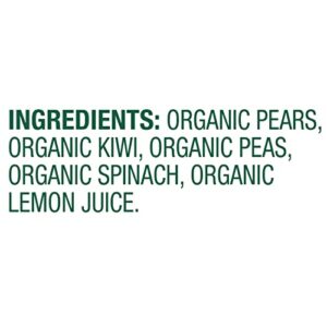 Sprout Organic Baby Food, Stage 2 Pouches, Fruit & Veggie Blend, Pear Kiwi Peas & Spinach, 3.5 Oz Purees (Pack of 12)