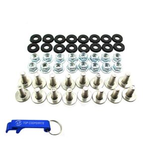 tc-motor m6 x 16 plastic fender bolt washer nut screw kit for 50cc 70cc 90cc 110cc 125cc atv quad 4 wheeler