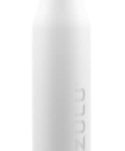 ZULU Ace 24oz Vacuum Insulated Stainless Steel Water Bottle with Chug Spout, Leak-Proof Locking Lid and Removable Base, Metal Reusable Bottle for Sports Gym Travel, White