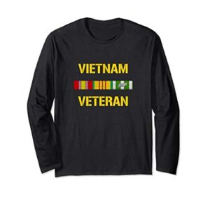 vietnam veteran ribbon bar long sleeve shirt