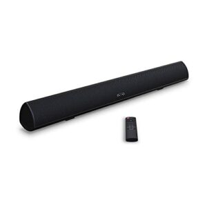 soundbar, megacra tv sound bar with dual bass ports wired and wireless bluetooth home theater system (renewed)