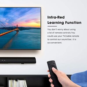 Soundbar, MEGACRA TV Sound Bar with Dual Bass Ports Wired and Wireless Bluetooth Home Theater System (Renewed)