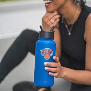 Simple Modern Officially Licensed NBA Golden State Warriors Water Bottle with Straw Lid | Vacuum Insulated Stainless Steel 32oz Thermos | Summit Collection | Golden State Warriors