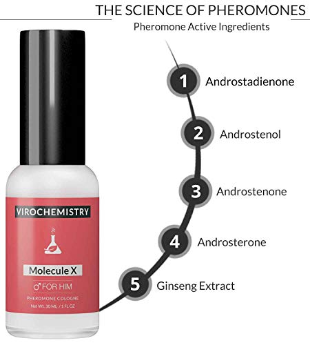 VIROCHEMISTRY Pheromones to Attract Women for Men (Molecule X) Cologne - Bold, Extra Strength Human Pheromones Formula 30ml