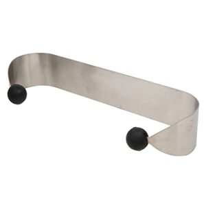 wood grip | contemporary paper towel holder under cabinet | paper towel holder countertop (satin nickel)