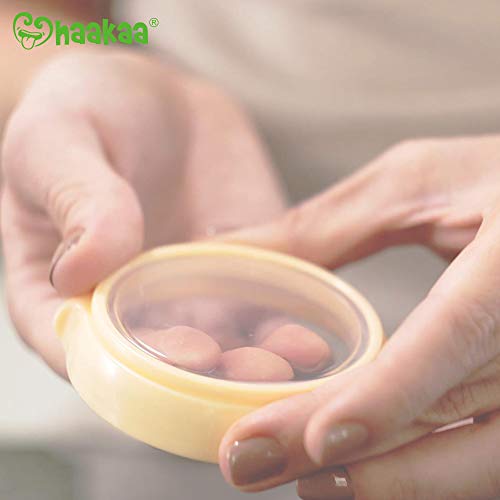 Haakaa Breastmilk Storage Bottle Reusable Wide Neck Silicone Milk Storage Container BPA Free, Nude (5oz, 1 Count)