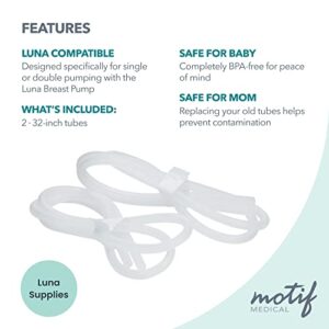 Motif Medical, Set of 2 Luna Tubing, Replacement Parts for Luna Breast Pump