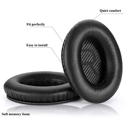 Headphones Replacement Ear Pads,for Bose Quietcomfort QC15 QC25 QC35 35 ii (Black)