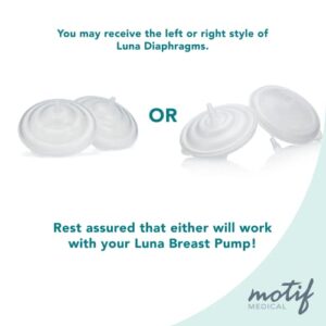 Motif Medical, Set of 2 Luna Diaphragms, Replacement Parts for Luna Breast Pump