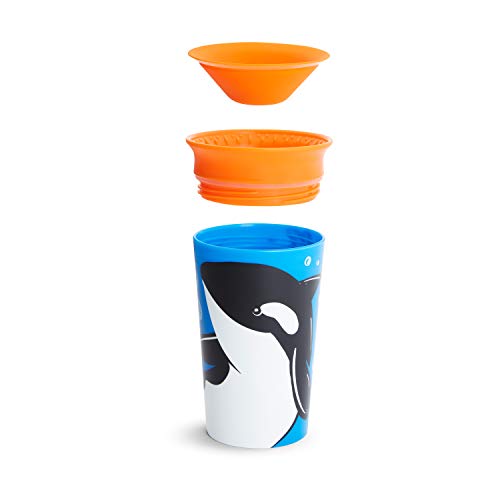 Munchkin® Miracle® 360 WildLove Sippy Cup, 9 Oz, Orca, 1 Pack