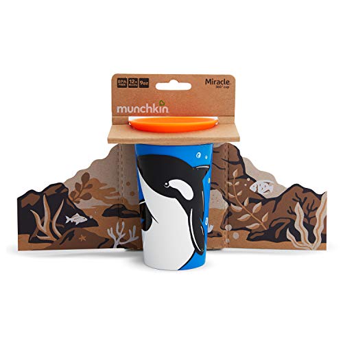 Munchkin® Miracle® 360 WildLove Sippy Cup, 9 Oz, Orca, 1 Pack