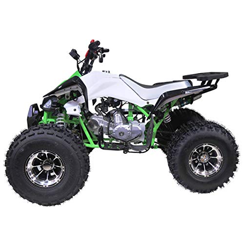 X-PRO 125cc ATV 4 Wheeler ATV Quad Youth ATVs Quads 125cc ATVs with Big 18/19" Aluminum Wheels(Green)