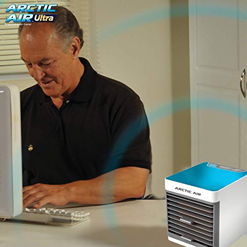 Arctic Air Ultra Evaporative Air Cooler By Ontel - Powerful 3-Speed, Lightweight, Portable Personal Space Cooler With Hydro-Chill Technology For Bedroom, Office, Living Room & More