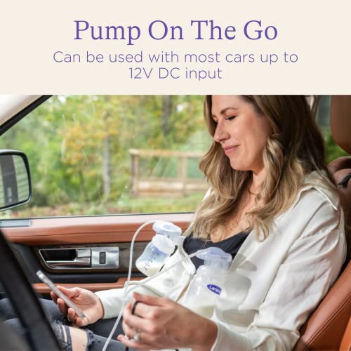 Lansinoh Pump Car Adapter for Double Electric Breast Pumps, 9V, CE Certified, 1 Count