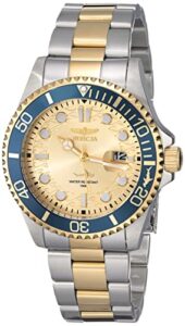 invicta men's pro diver quartz watch, two tone, 30022