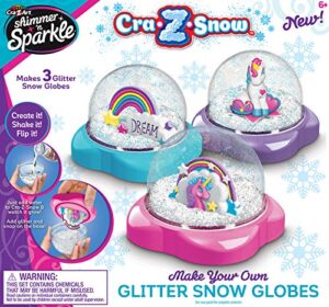 shimmer & sparkle cra-z snow glitter snow globes