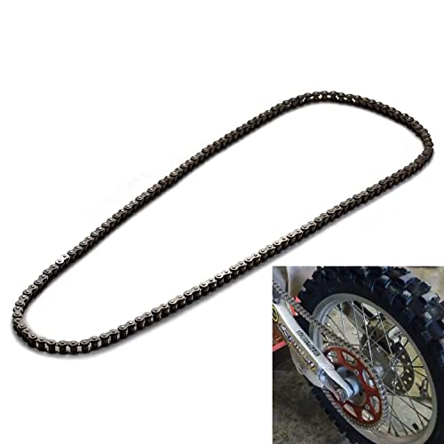 420 Motorcycle Chain - 420 Standard Roller Chain 132 Link + Chain Breaker for 110cc 125cc Dirt Pit Bike ATV Quad Go Kart Scooter Mini Bike