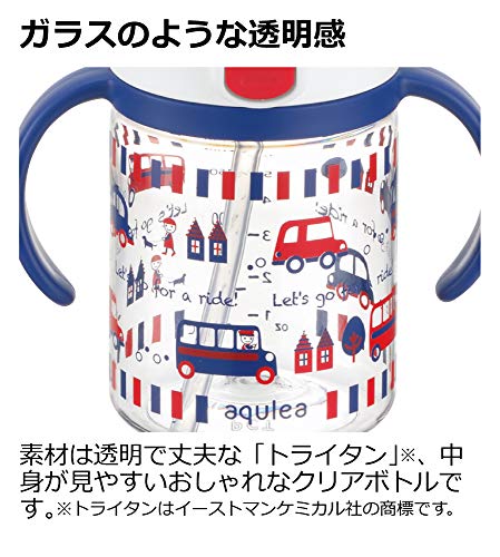 Richell Aqulea Outing Straw Mug 320ml Navy