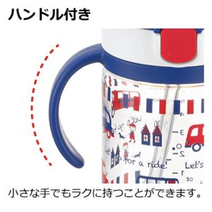 Richell Aqulea Outing Straw Mug 320ml Pink