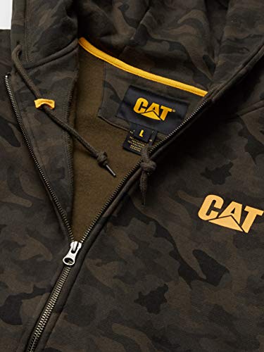 Caterpillar mens Full Zip (Regular and Big & Tall Sizes) Hooded Sweatshirt, Night Camo, XX-Large US