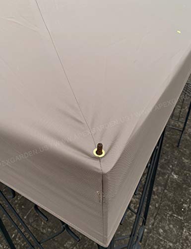 APEX GARDEN Replacement Canopy Top for 10' x 12' Monterey Gazebo #L-GZ288PST-4H / L-GZ288PST-4D