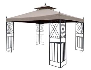 apex garden replacement canopy top for 10' x 12' monterey gazebo #l-gz288pst-4h / l-gz288pst-4d
